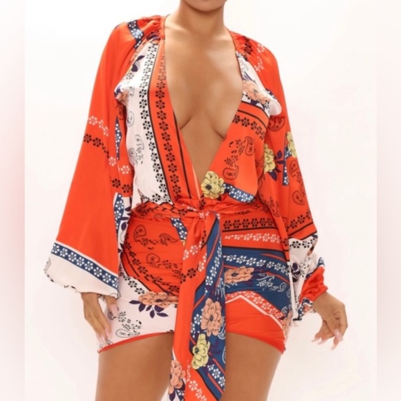 Fashion Nova All The Class Satin Mini Dress size 3X 🍊 - Picture 3 of 10